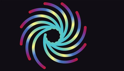 Gradient colors lines with smooth dynamic shapes pattern  abstract vector design elements for backgrounds, patterns, posters and banners. 