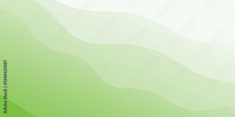 Sticker minimal green geometric background. dynamic shapes composition.