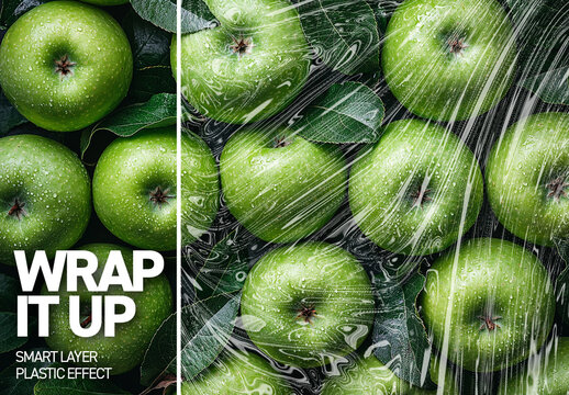 Plastic wrap effect with generative example image included