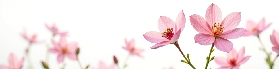 Obraz premium Delicate floral bloom isolated on white background, botanical, delicate