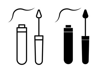 Eyeliner icons pack. vector illustrations designs