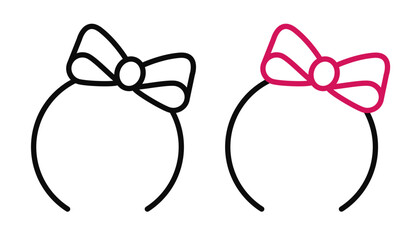 Headband icons pack. vector illustrations designs