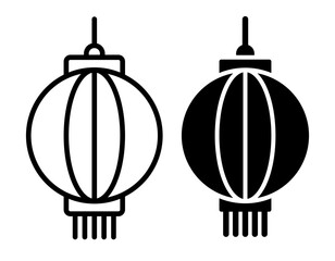 Lantern icons pack. vector illustrations designs
