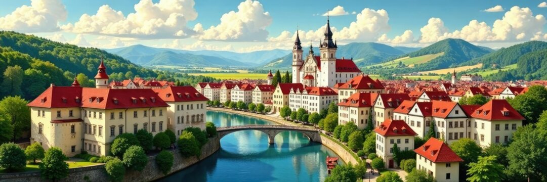 Stadt Salzburgs Wappen auf einem Historischen Tafel, ?sterreich, monumente