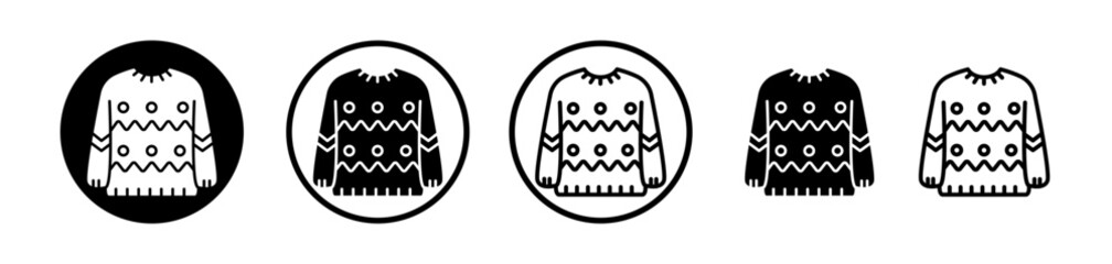 Sweater icons pack. vector illustrations designs