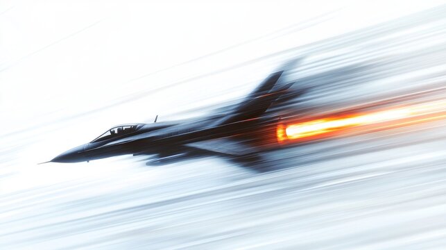 Supersonic Flight: A Jet Fighter's Breakneck Speed