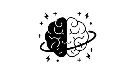 Isolated Creative Brain Icon, Idea Generation