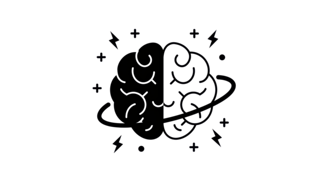 Isolated Creative Brain Icon, Idea Generation