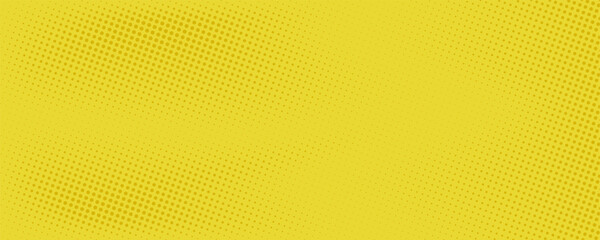 Dots halftone yellow color pattern gradient texture with technology digital background. Dots pop art comics with nature graphic design.