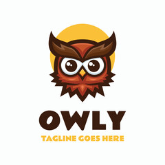 Owly Simple Mascot Logo