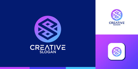Letter S logo icon design template elements
