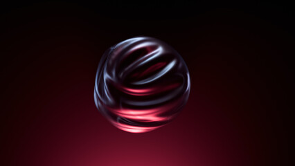 This is an Abstract 3D Sphere enriched with Dynamic Lighting features and stunning Reflections