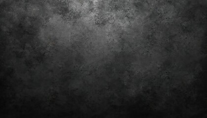 Obraz premium Distressed black background with dust scratches. Grunge texture effect evokes old, weathered stone concrete wall. Ideal for various design projects. Used as backdrop, wallpaper as texture overlay.
