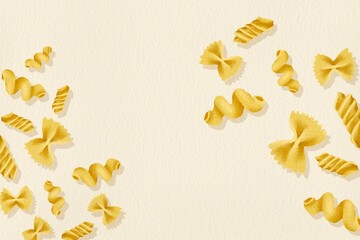 background with pasta