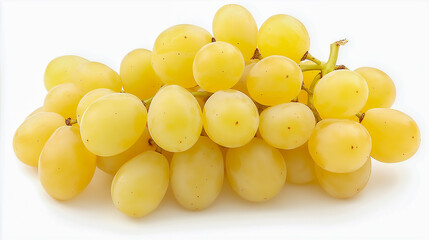 Cluster of fresh yellow grapes ready for enjoyment or culinary use at a local market
