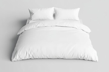 White duvet cover set on a bed