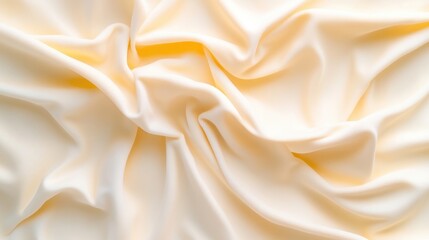 Obraz premium Creamy, Draped Fabric Texture