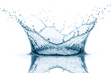 High resolution dynamic water splash isolated on transparent background Perfect for product design advertising or digital artwork projects in PNG format with realistic fluid motion and clarity

