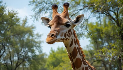 Obraz premium portrait of giraffe