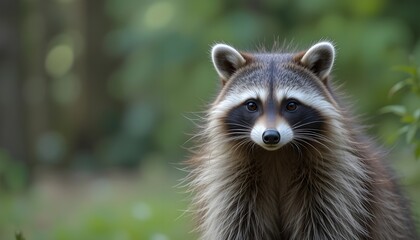 Fototapeta premium raccoon on a tree