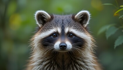 Fototapeta premium close up of a raccoon