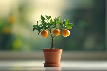 Miniature Orange Tree in Pot