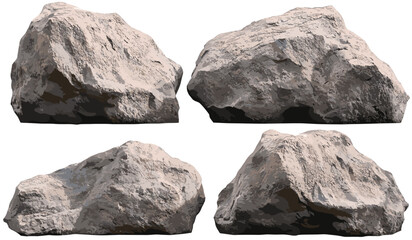 Natural strong rock shapes vector PNG, transparent background, stone texture, geological elements, rough rocks, isolated, nature shapes, terrain, rock formations