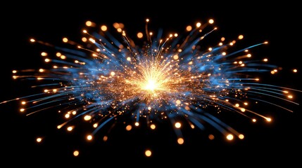 Fototapeta premium Exploding fireworks display