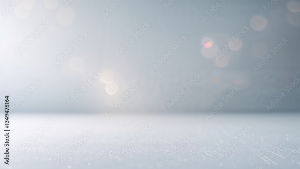 Poster soft light creates a dreamy atmosphere with sparkling bokeh effects in an abstract setting