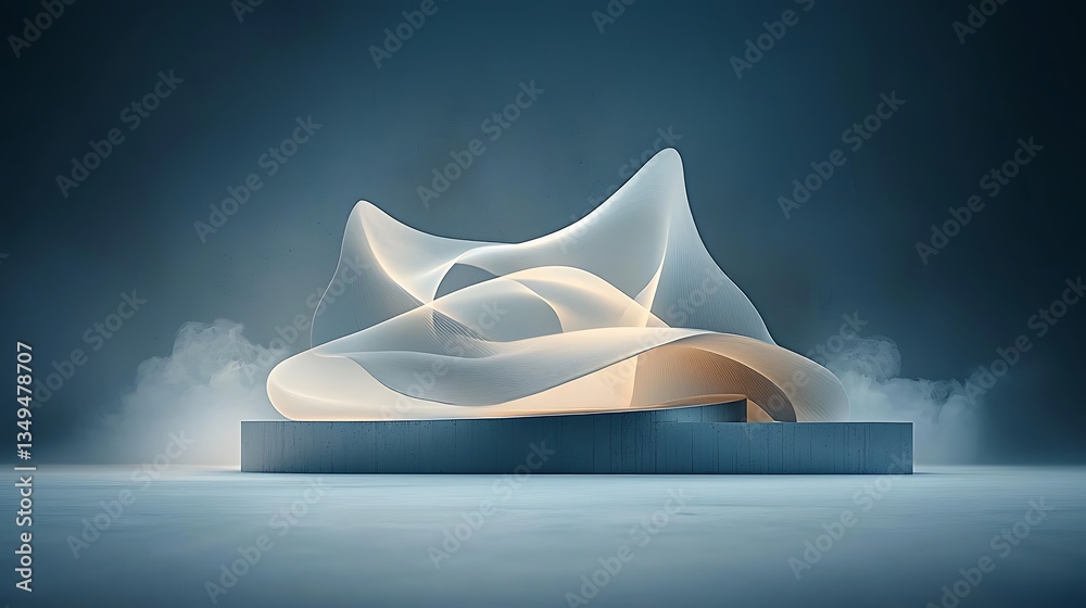 Poster abstract architectural structure