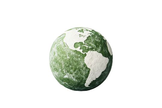 Earth, global, model, continents, landforms, black background, cut out transparent