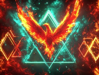 Fiery Phoenix Rising