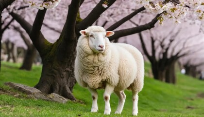 Naklejka premium sheep and lamb