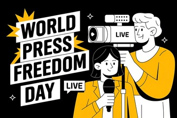 Obraz premium world press freedom day