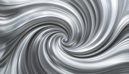 Fototapeta premium Silver Swirl Abstract Background Metallic Texture Chrome Effect Elegant Design Modern Art Graphic Resource Wallpaper Backdrop Banner