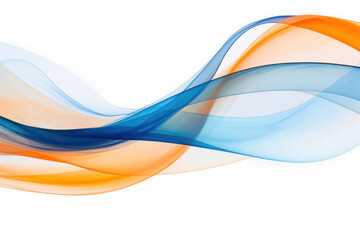 Fototapeta premium PNG Blue and orange ribbons backgrounds pattern