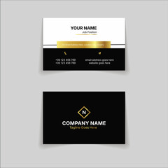 Gold Business Cards  templat design