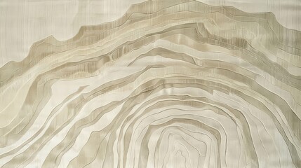 Obraz premium A smooth, textured rug with subtle asymmetrical designs in shades of beige and gray.