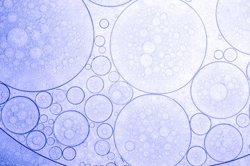 Purple Science Experiment Bubble Texture Macro,Pipette with serum, gel, oil or other cosmetic product.