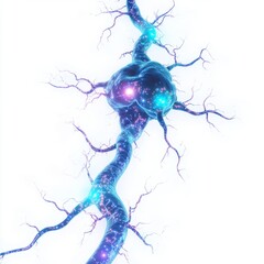 Fototapeta premium Generic Human Synapse View Energy Between Symbolizing