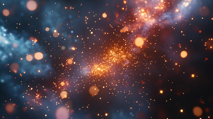 Artistic interpretation of a star cluster, capturing the essence of celestial bodies in a beautiful cosmic display of light and color.