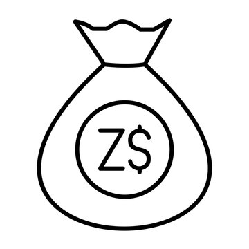 Zimbabwean Dollar Note Icon