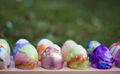 colorful easter eggs