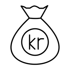 Norwegian Krone Note Icon
