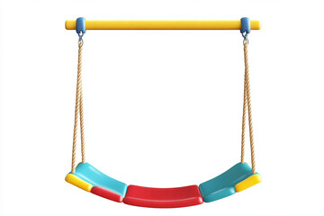 children's swing set with a playful