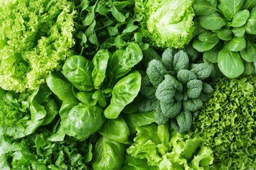Assortment of Fresh Green Vegetables
