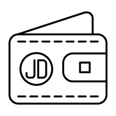 Jordanian Dinar Note Icon
