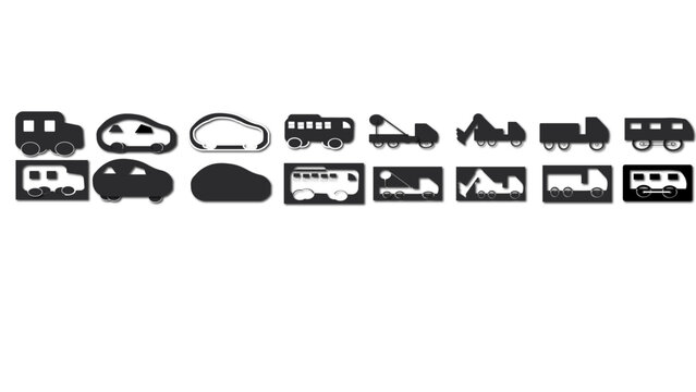 car, vector, transportation, illustration, icon, transport, vehicle, road, travel, bus, car, truck, tain, crain, zeep, 