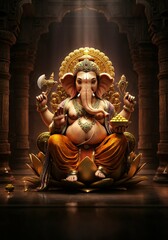 Obraz premium Ganpati, Lord Ganesha 