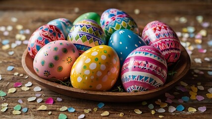 Fototapeta premium colorful easter eggs